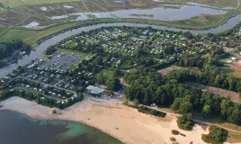 Vue aérienne du camping de Meerwijck aux Pays-Bas