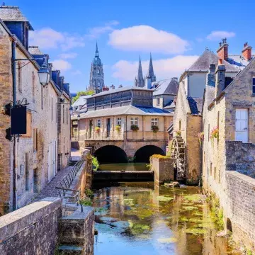 Bayeux town view in Normandy